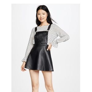 Pinafore Your Love Faux Leather Dress